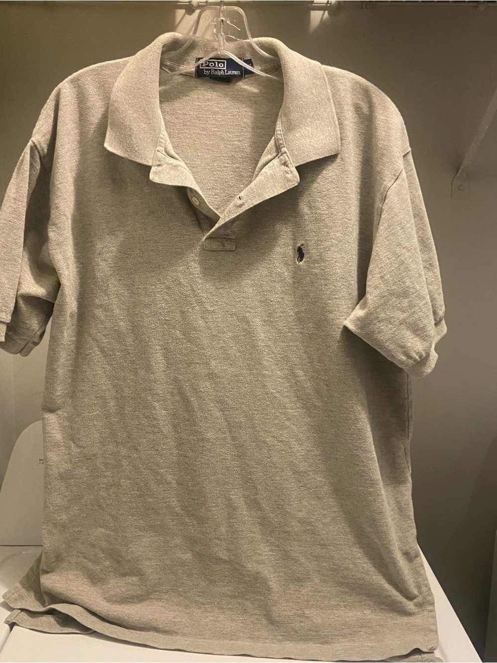 Ralph Lauren Men's Light gray Polo with Signature Pony